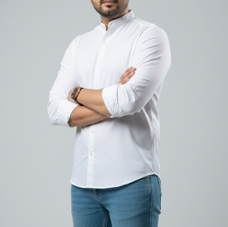 ban-collar-shirt lifestyle 3